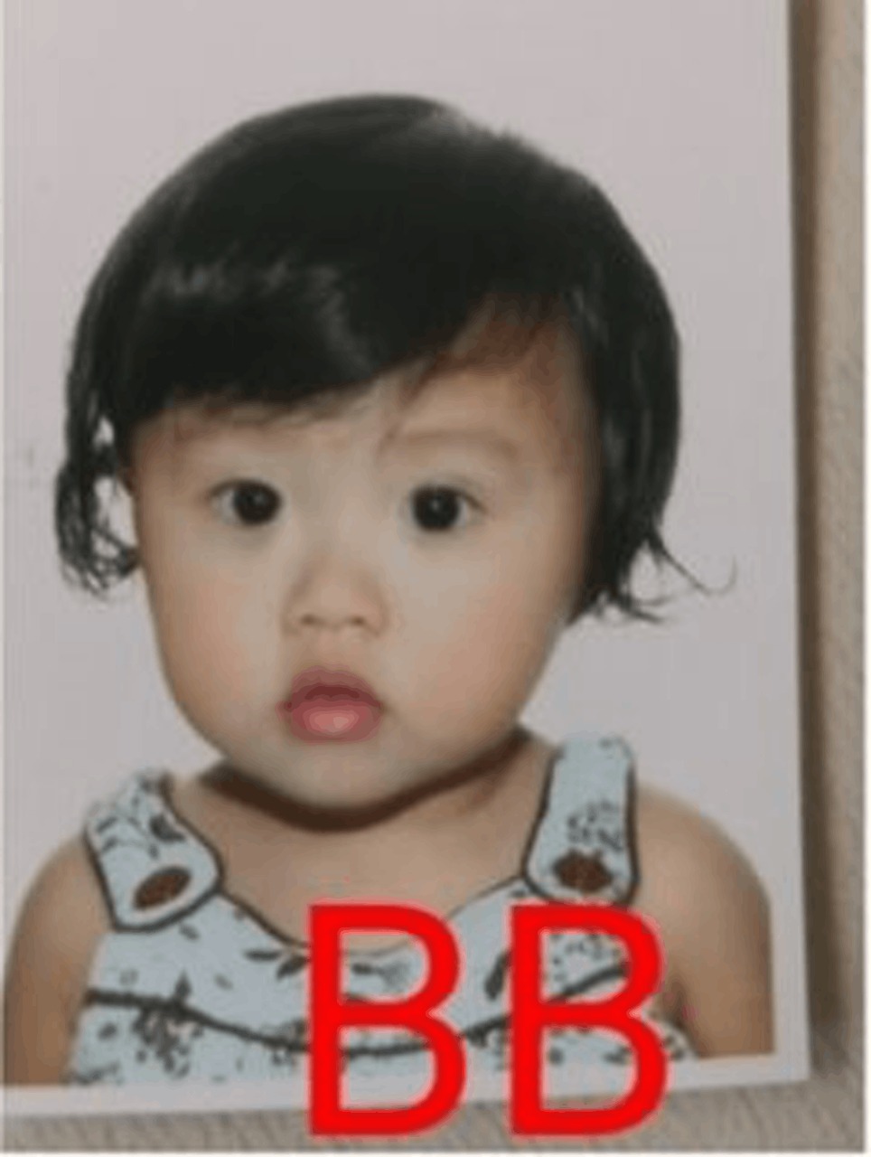 美心妹妹亦曾經記錄過自己每年的證件相。